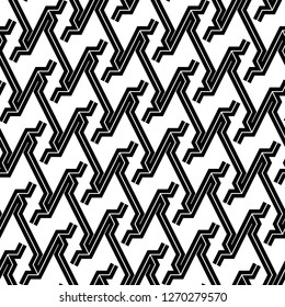 Linear ornament. Modern backdrop. Geometric motif. Digital paper, textile print, web design, abstract backdrop. Curves wallpaper. Seamless pattern. Vector artwork