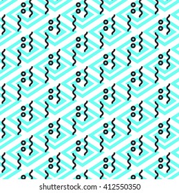 Linear outline pattern. Seamless Pattern. Print texture. Fabric design. Vector illustration.