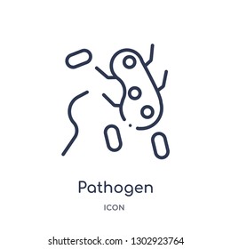 Linear pathogen icon from Hygiene outline collection. Thin line pathogen icon isolated on white background. pathogen trendy illustration
