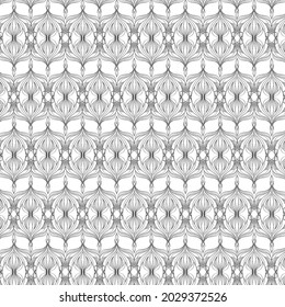 Linear pattern. Abstract line wallpaper. Fancy, mess, chaos graphic ornament. Modern geometric texture decoration background. Fabric print. Lineal pattern. Monochrome backdrop. Vector illustration.