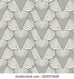 Linear pattern. Abstract line wallpaper. Fancy, mess, chaos graphic ornament. Modern geometric texture decoration background. Fabric print. Lineal pattern. Monochrome backdrop. Vector illustration.
