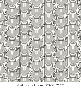 Linear pattern. Abstract line wallpaper. Fancy, mess, chaos graphic ornament. Modern geometric texture decoration background. Fabric print. Lineal pattern. Monochrome backdrop. Vector illustration.