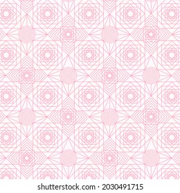 Linear pattern. Abstract line wallpaper. Fancy, mess, chaos graphic ornament. Modern geometric texture decoration background. Fabric print. Lineal pattern. Monochrome backdrop. Vector illustration.