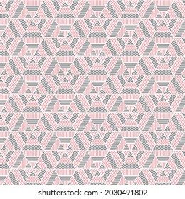 Linear pattern. Abstract line wallpaper. Fancy, mess, chaos graphic ornament. Modern geometric texture decoration background. Fabric print. Lineal pattern. Monochrome backdrop. Vector illustration.