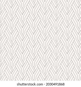 Linear pattern. Abstract line wallpaper. Fancy, mess, chaos graphic ornament. Modern geometric texture decoration background. Fabric print. Lineal pattern. Monochrome backdrop. Vector illustration.