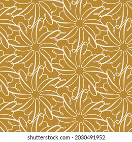 Linear pattern. Abstract line wallpaper. Fancy, mess, chaos graphic ornament. Modern geometric texture decoration background. Fabric print. Lineal pattern. Monochrome backdrop. Vector illustration.