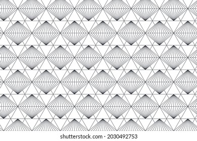 Linear pattern. Abstract line wallpaper. Fancy, mess, chaos graphic ornament. Modern geometric texture decoration background. Fabric print. Lineal pattern. Monochrome backdrop. Vector illustration.