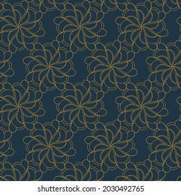 Linear pattern. Abstract line wallpaper. Fancy, mess, chaos graphic ornament. Modern geometric texture decoration background. Fabric print. Lineal pattern. Monochrome backdrop. Vector illustration.