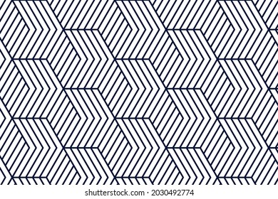 Linear pattern. Abstract line wallpaper. Fancy, mess, chaos graphic ornament. Modern geometric texture decoration background. Fabric print. Lineal pattern. Monochrome backdrop. Vector illustration.