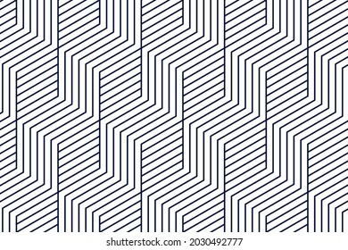 Linear pattern. Abstract line wallpaper. Fancy, mess, chaos graphic ornament. Modern geometric texture decoration background. Fabric print. Lineal pattern. Monochrome backdrop. Vector illustration.