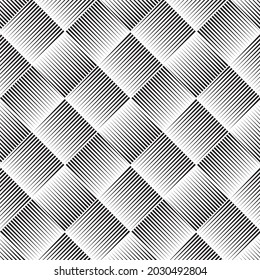 Linear pattern. Abstract line wallpaper. Fancy, mess, chaos graphic ornament. Modern geometric texture decoration background. Fabric print. Lineal pattern. Monochrome backdrop. Vector illustration.