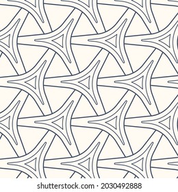 Linear pattern. Abstract line wallpaper. Fancy, mess, chaos graphic ornament. Modern geometric texture decoration background. Fabric print. Lineal pattern. Monochrome backdrop. Vector illustration.