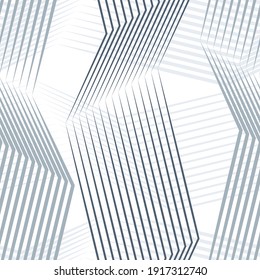 Linear pattern, art nouveau, seamless vector background