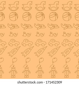 linear pattern boys' theme vector illustration