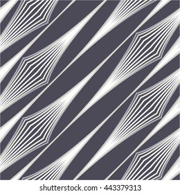Linear pattern, diamond, diagonal, seamless vector background.