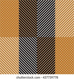 Linear pattern grid, diagonal seamless vector background.