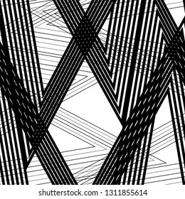 Linear pattern grid, straight, angle, sharp, intersection, seamless vector background.