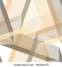 Linear pattern grid, straight, chaos, seamless vector background.