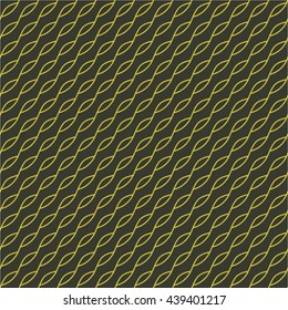 Linear pattern grid, wave, diagonal, seamless vector background.
