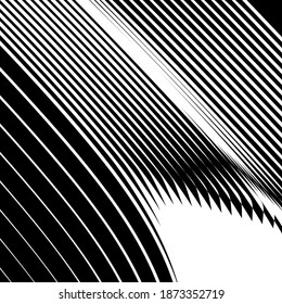 linear pattern of light stripes on a dark background
