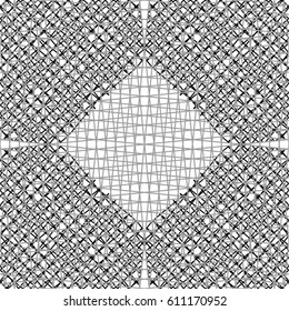 Linear pattern mesh, diagonal, seamless vector background.