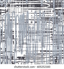Linear pattern mesh, doodle, seamless vector background.