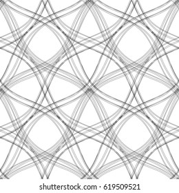 Linear pattern mesh, seamless vector background.