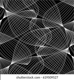 Linear pattern mesh, seamless vector background.