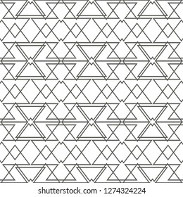 Linear pattern mesh, straight, broken, geometric, seamless vector background.