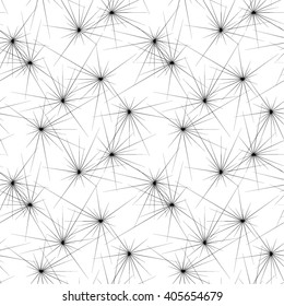 Linear pattern, stars, snowflakes, seamless vector background