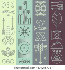linear pattern with symbolic elements