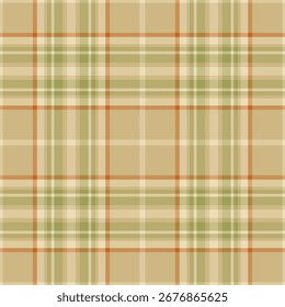 Linear pattern textile check, net plaid texture seamless. Thanksgiving background fabric tartan vector in light and yellow colors palette.