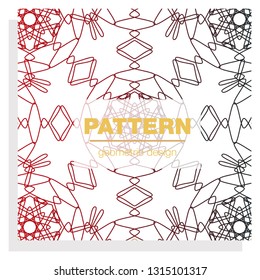 linear pattern with thin poly lines and polygons. Abstract geometric texture with geometric shapes. Stylish background