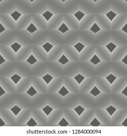 Linear pattern, tile, mosaic, puzzle, mesh, seamless vector background.