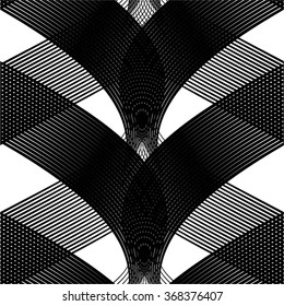 Linear pattern weave, mesh, seamless vector background.