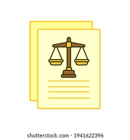 Linear pile of license or contract documents.