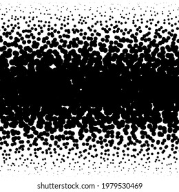 Lineare Pointillistik-Halftone, Randpunkte des Screentons, Kreismuster