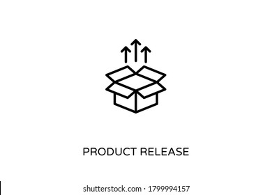 Linear  Product Release Icon In Vector. Logotype