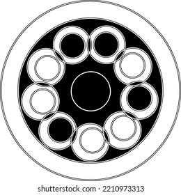 linear, radial (circle) in the manual.vector image