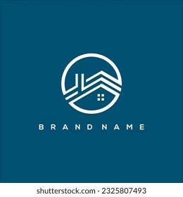 Vector de logotipo de círculo inmobiliario lineal