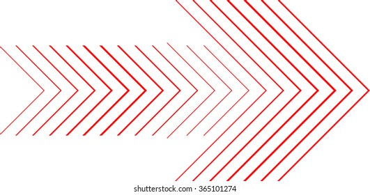 Linear Red Arrow . 