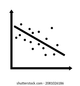 Linear Regression Vector Graphic Of Statistics Regression Model