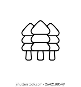 Linear Representation Of A Cluster Of Minimalist Abstract Fir Trees
