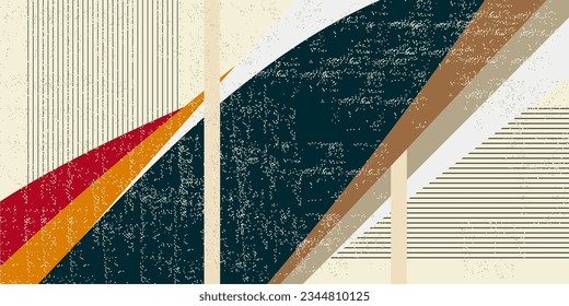 А, dibujo retro lineal, rayas multicolores, papel envejecido. El concepto de fondo retro, papel envolvente, impresión en tela.
