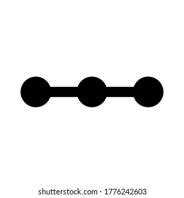 Linear scale icon vector isolated on white background.