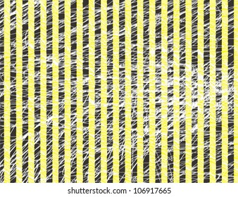 linear scratched grunge yellow-black background
