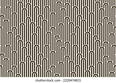 Linear seamless background with twisted lines, vector abstract geometric pattern, stripy weaving, optical maze, web network. Black and white design.