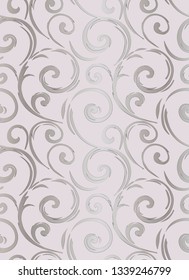 Linear seamless pattern. Stylish decor with elegant lines and curls. Decorative ornamental lattice. Abstract seamless geometric pattern on vibrant background.