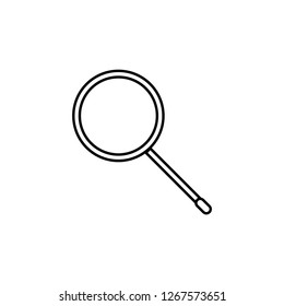 Linear search icon. Vector graphics.
