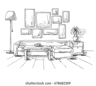 Furniture Sketch Images Stock Photos Vectors Shutterstock